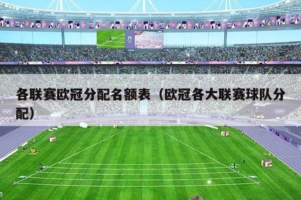 各联赛欧冠分配名额表(欧冠各大联赛球队分配)
